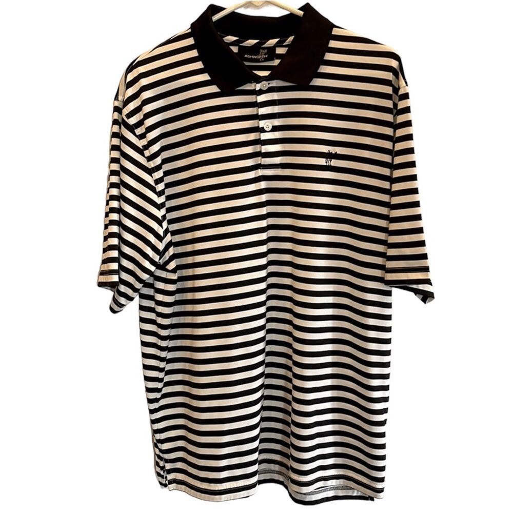 Ashworth Golf shirt  striped Size Large